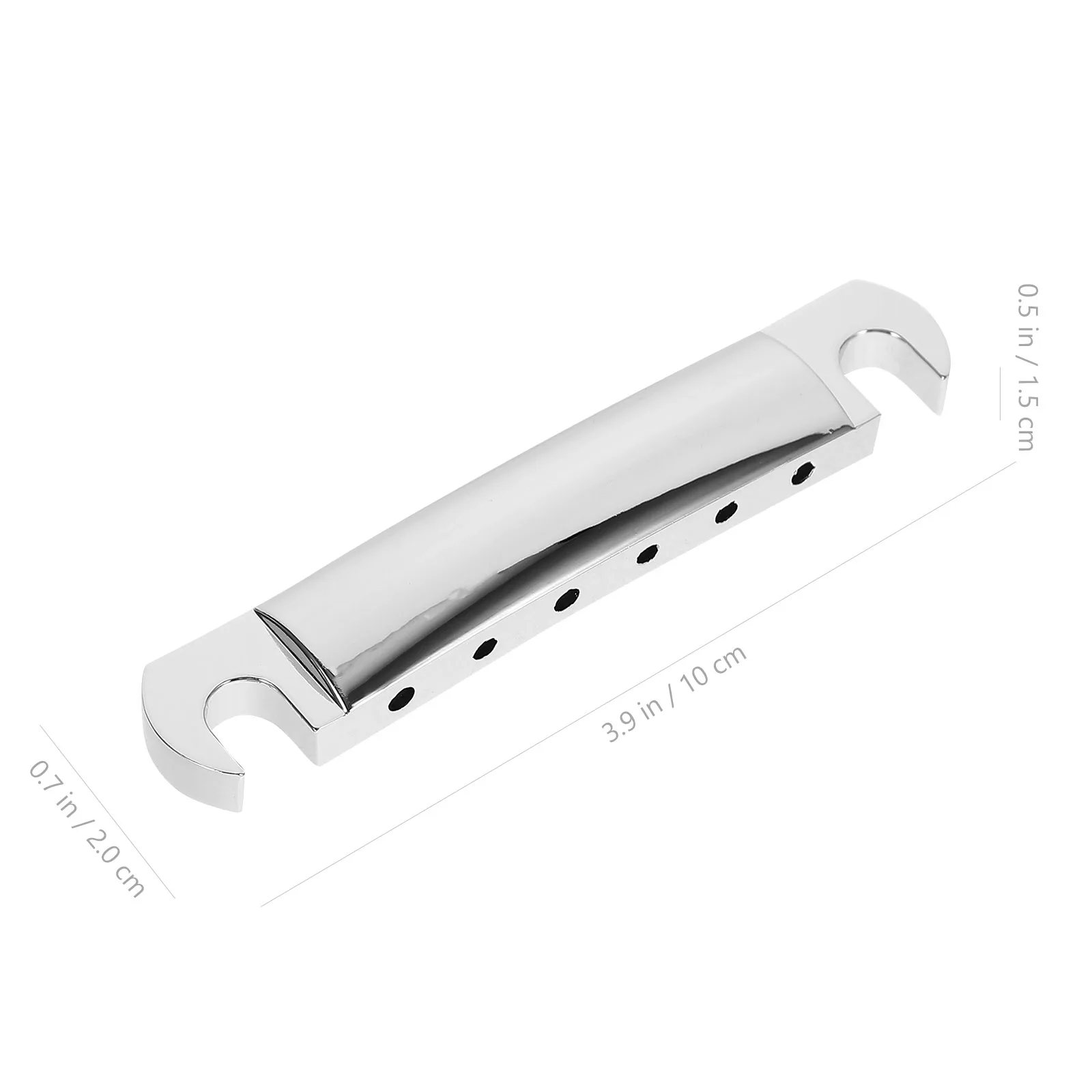 

1 Set Silver Bridge Tailpiece Replacement Parts For Electric Guitar Roller Saddle Luthier Tool Durable Metal Alloy Guitar