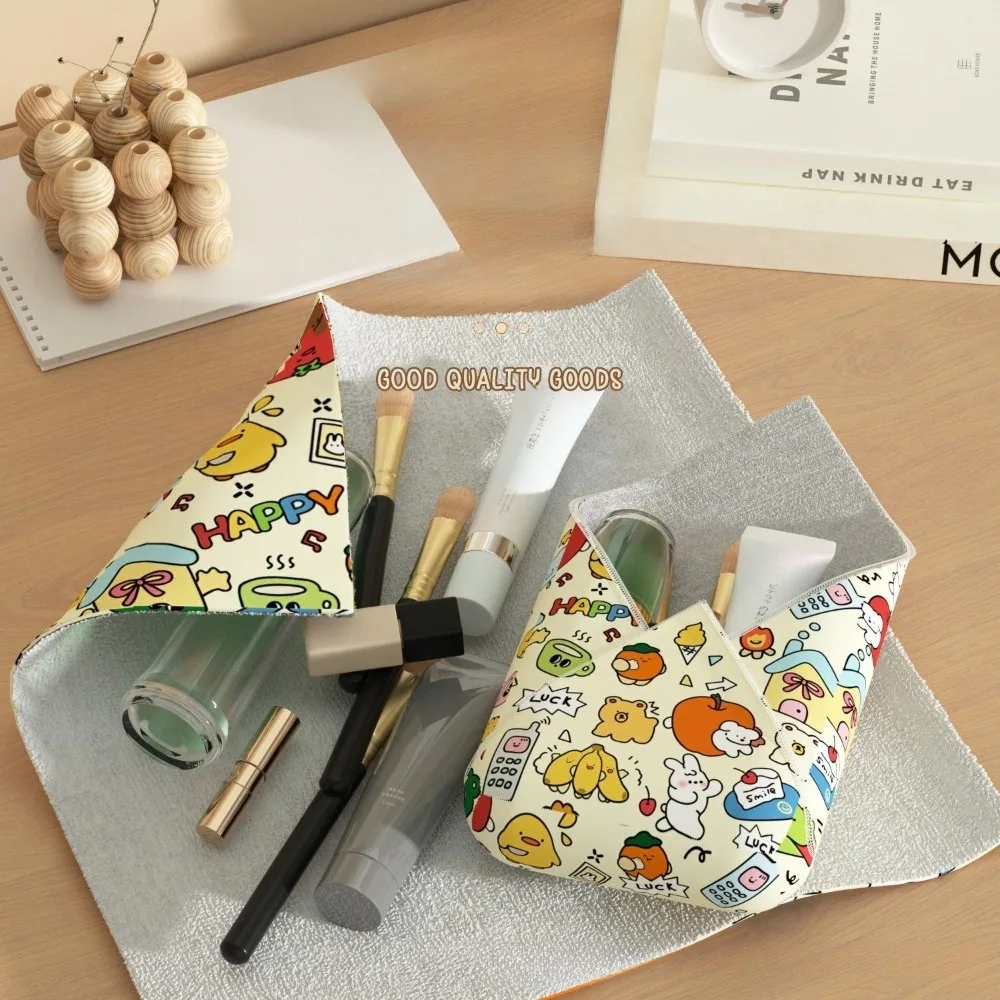 Reusable Folding Cosmetic Bag Wrap Around Pouch Photographic Equipment Accessories Camera Protective Cover 2 Size