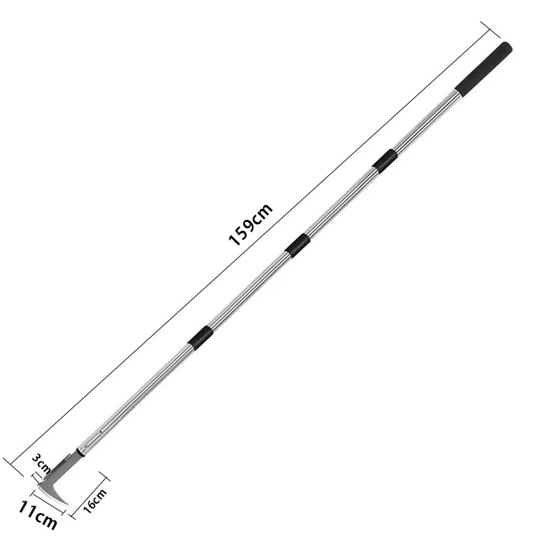 Garden gap weeder Stainless steel manual weeding tool Removable weeding device