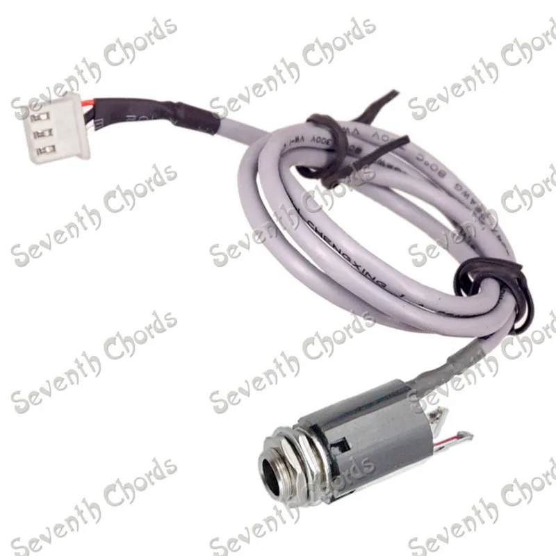 Acoustic Guitar Piezo Pickup Replacement Hookup Wire cable 3 Pin Plug and 6.35mm Output Input Jack Socket guitar accessories
