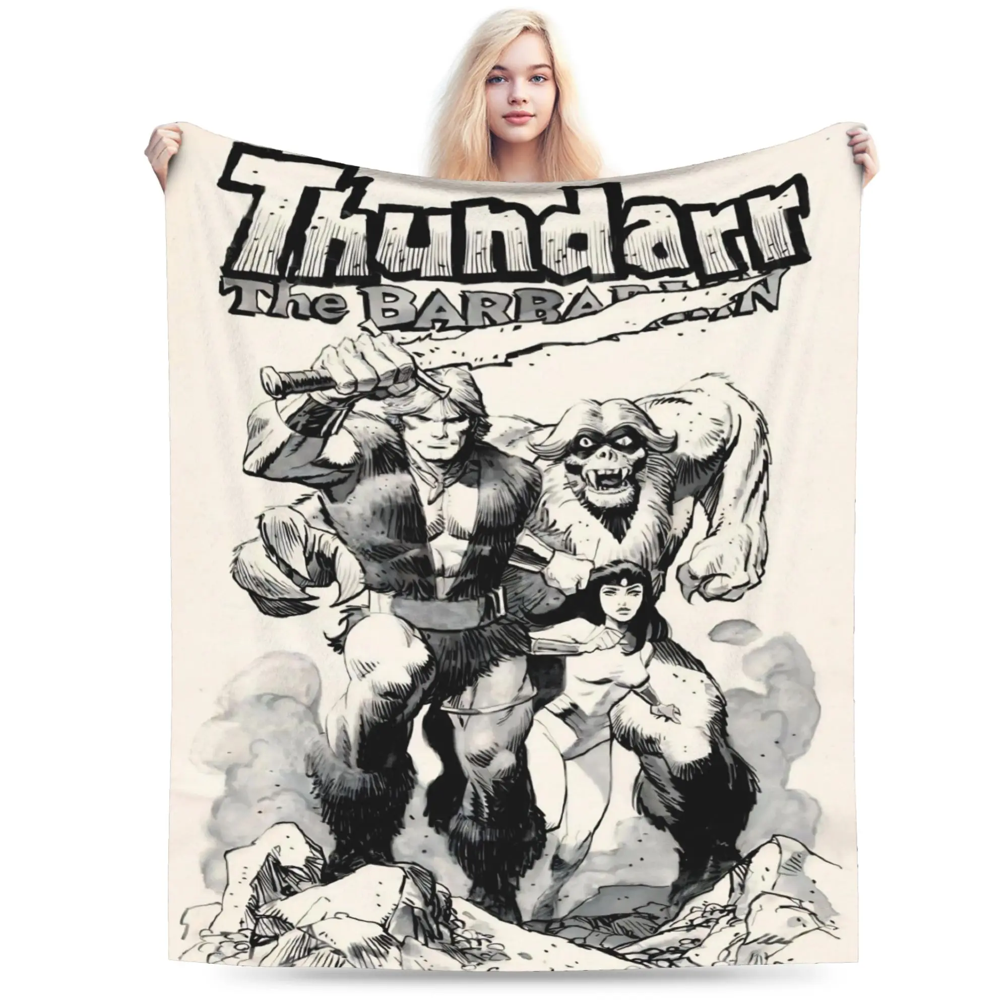 Thundarr The Barbarian Blanket Multi-size Soft and Lightweight  Throw Blankets for Couch Sofa and Bed