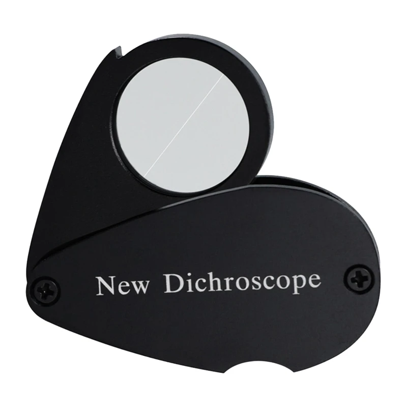 

New Pocket Dichroscope Jewelry Testing 21Mm Lens Diameter White Light Foldable Design Clear Lens Dichroscope For Gem