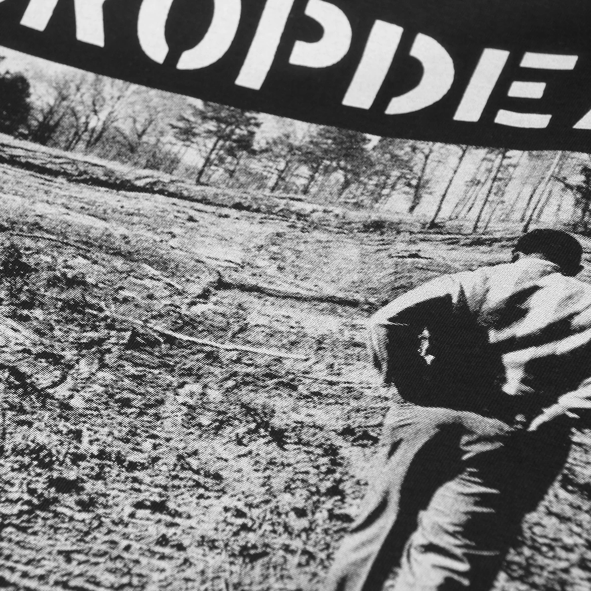 Dropdead تي شيرت المتشددين الشرير Powerviolence الفرقة الحصار الجرح العميق عبرت سباز القطن الرجال المطبوعة قصيرة الأكمام قميص