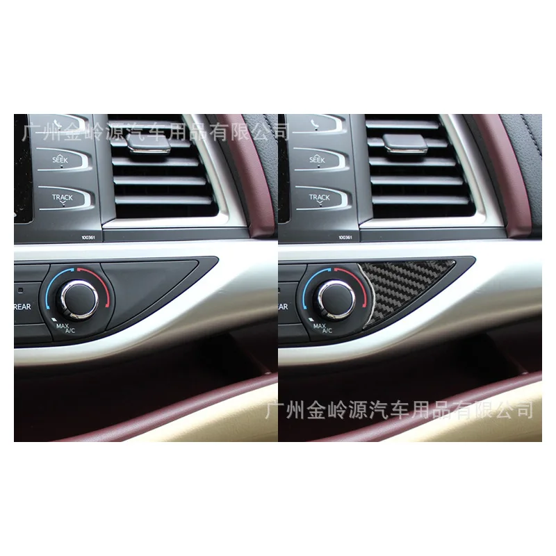 

For 15-18 Highlander Carbon Fiber Air Conditioner Switch Panel Decoration Sticker Car Interior Modification Accessories
