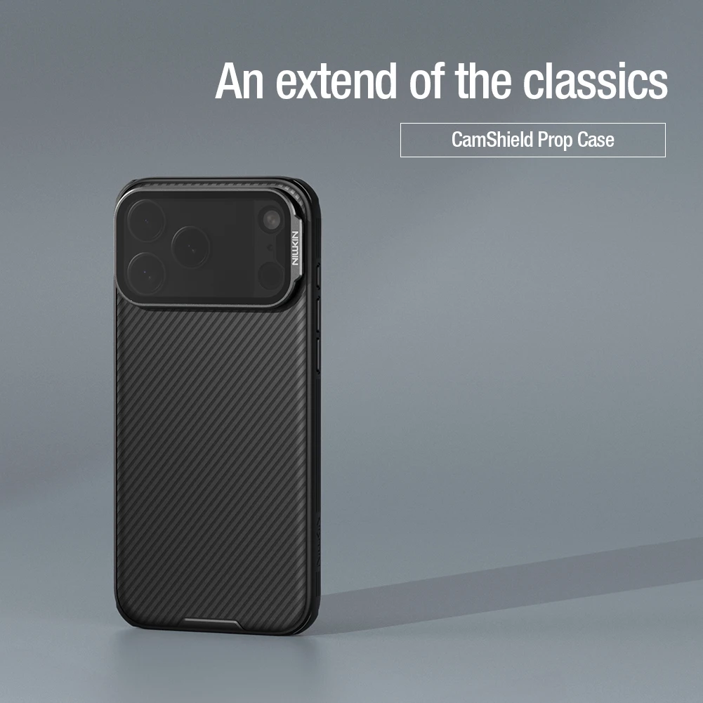 Nillkin – etui do iPhone 18, 17 Pro Max / 17 Pro, model CamShield, z osłoną na aparat, przezroczyste, z funkcją podstawki, zapewniające ochronę i pełną pokrywę na tył telefonu. — zdjęcie produktu 3