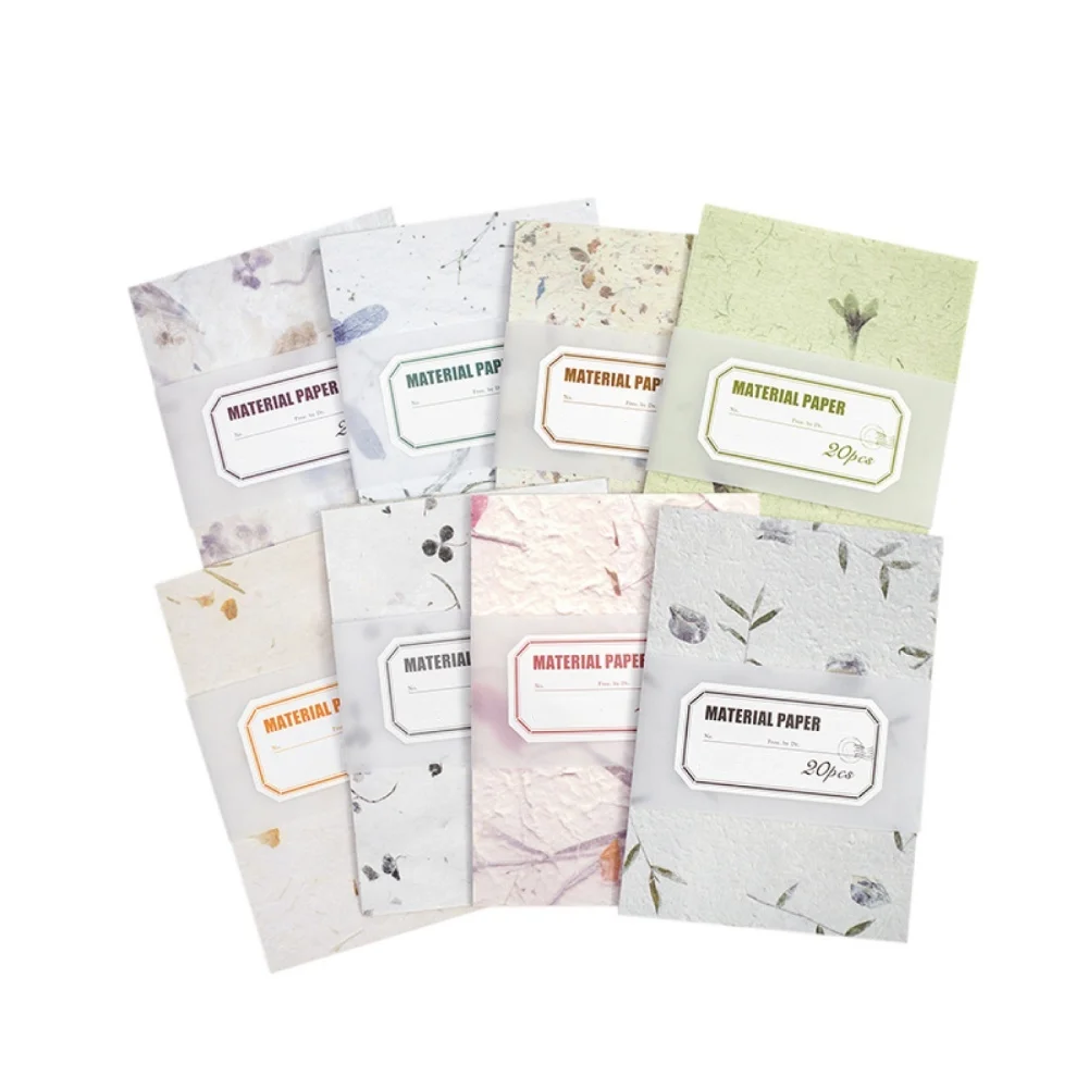20 Sheets Printed Scrapbook Paper Decorate Paper Card Making DIY Material For Handmade Scrapbooking Bullet Journals 8.7x5.7inch