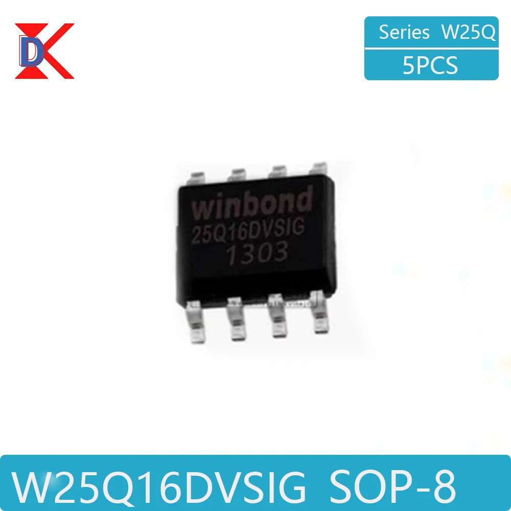 5PCS  W25Q64/32/16/80/128FVSIG BVSIG/D/JVSIQ FVSIQ flashmemory 2/4/8/16M