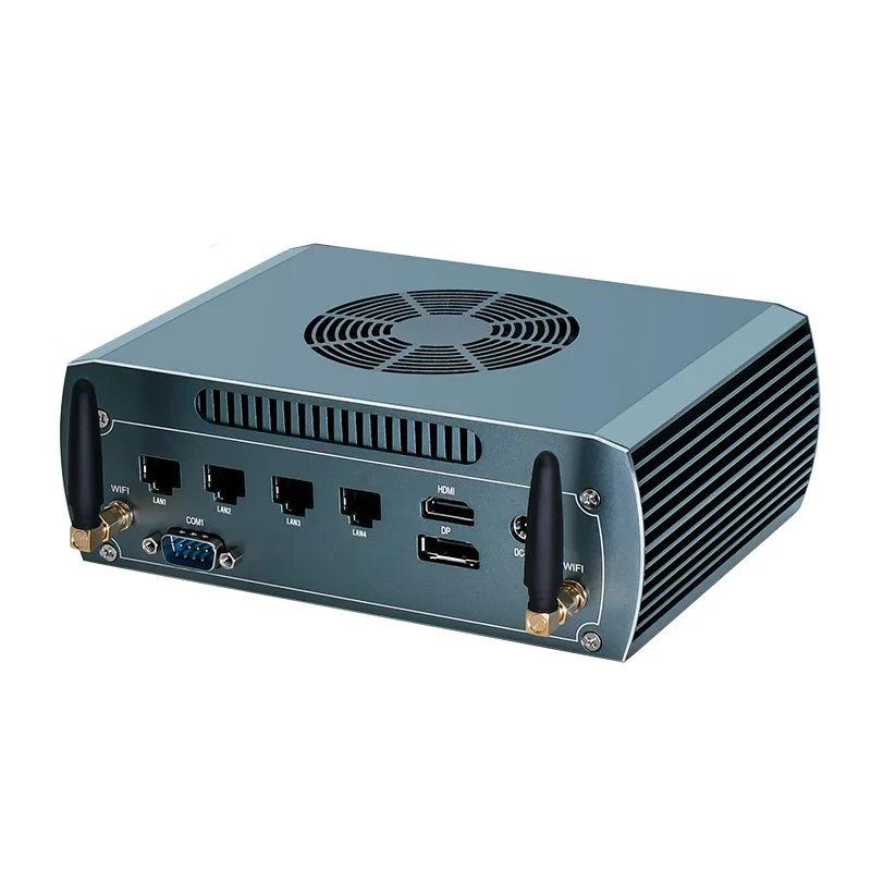 Topton Solid FU04 جدار الحماية كمبيوتر صغير AMD R5 8645HS 7535U 4*2.5G LAN 2 * DDR5 2 * NVMe ألعاب كمبيوتر صغير Proxmox رؤية الآلة