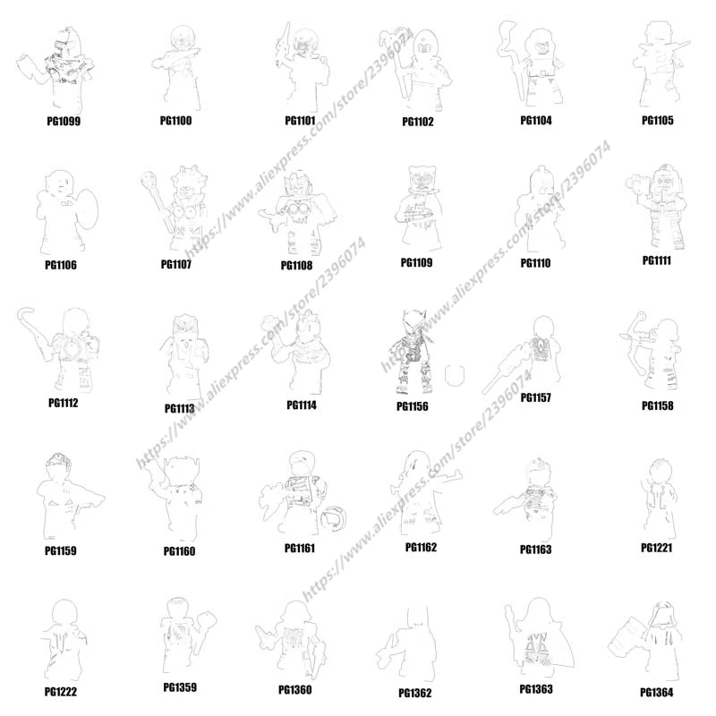 Single GAME models Action Figures accessories Building Blocks toys for children Series-067