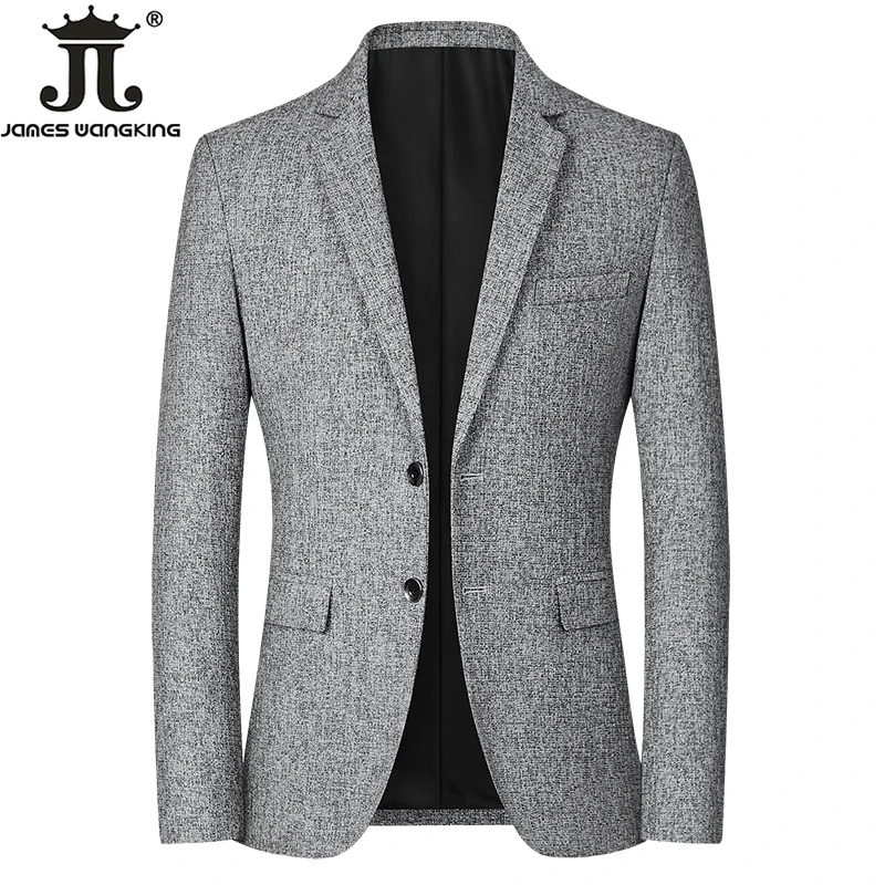 New Blazers Men Brand Jacket Fashion Slim Casual Coats Handsome Masculino Business Jackets Suits Striped Men's Blazers Tops