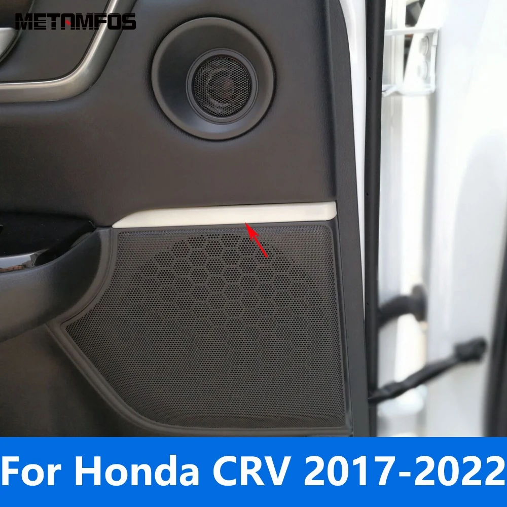 

Для Honda CR-V CRV 2017-2021 2022: Накладки на динамики дверей из карбона, аксессуары для стайлинга автомобиля