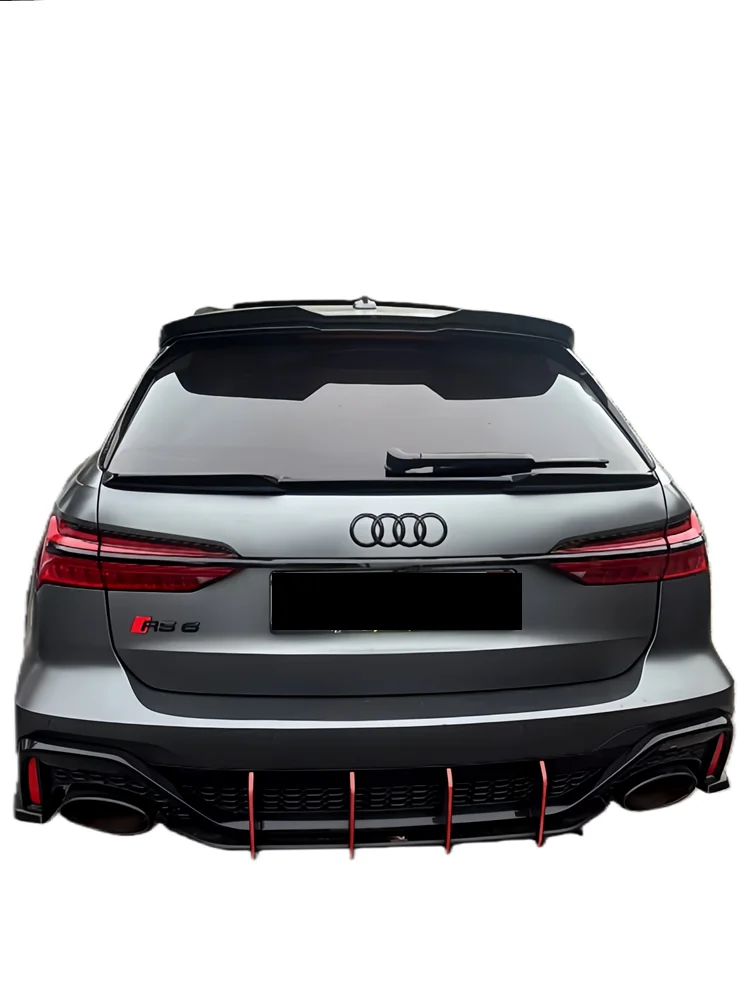 Audi Nieuwe A6 RS6 C8 Dak Spoiler 2019 tot 2024 Avant Sportsline Style Auto Achter Spoiler Wing Lip Hoge Kwaliteit ABS Body Kit - afbeelding 2