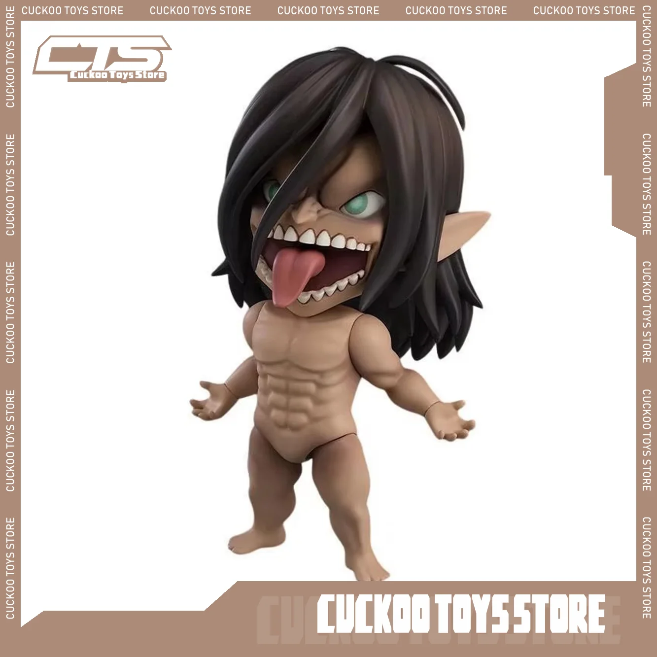 

Attack On Titan Figure Eren Jaeger Figures Eren Action Figure Q Version Eren Titan Anime Figurine Pvc Model Customized Toy Gifts