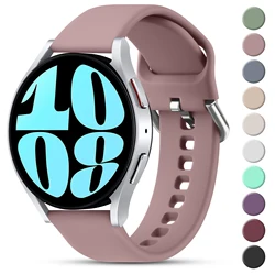 20mm Silicone Band For Samsung Galaxy Watch 7 6 5 4 40mm 44mm/Watch 4 6 Classic/Active 2/5Pro/Watch 3 41mm Strap Watchband