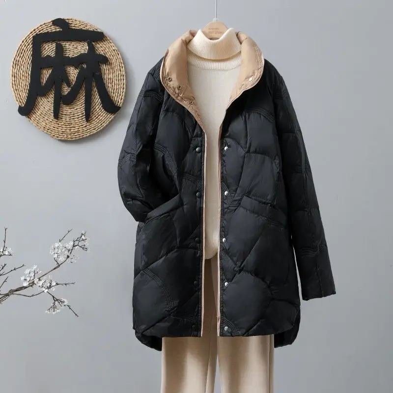Doudounes X-Long pour Femme, Épaissir, Garder au Chaud, Ultra observateur, Combinaison de Mode Coréenne, Grande Taille, 5XL, 6XL, Automne, Hiver,