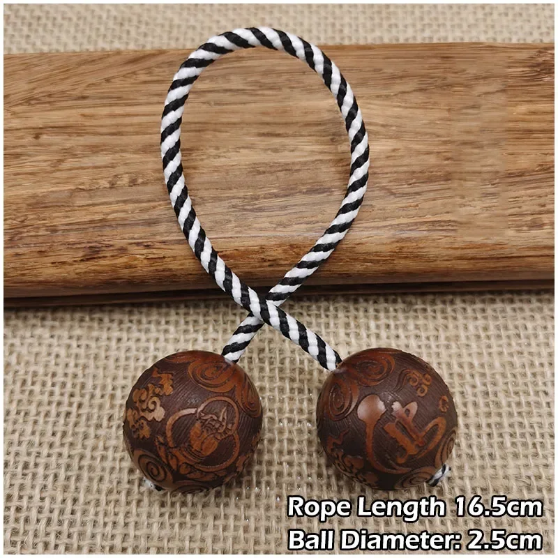 Rosewood Baole Beads Begleri Hand Play Decompression Artifact Finger Yo-Yo Educational Exercise