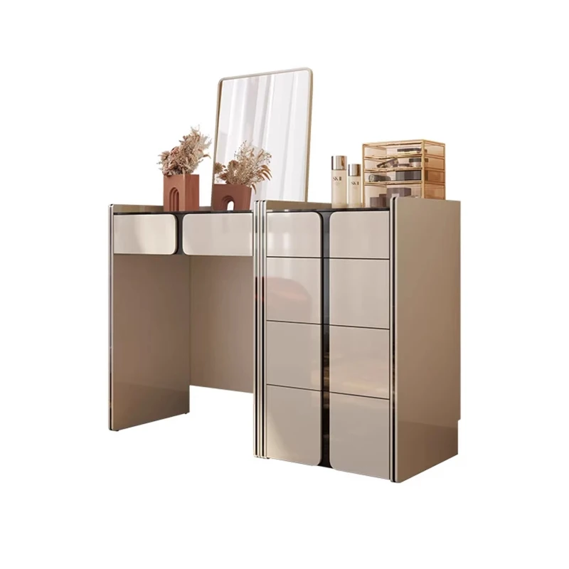Bedroom makeup table dresser chest integrated