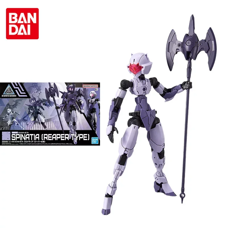 

Bandai Original 30MM Model Kit Anime 1/144 EXM-E7r SPINATIA (REAPER TYPE) Action Figures Toys Collectible Gifts for Children