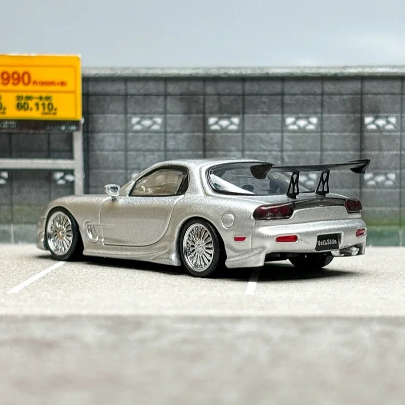 Mortal 1:64 Mazda RX7 Veilside modified alloy car model