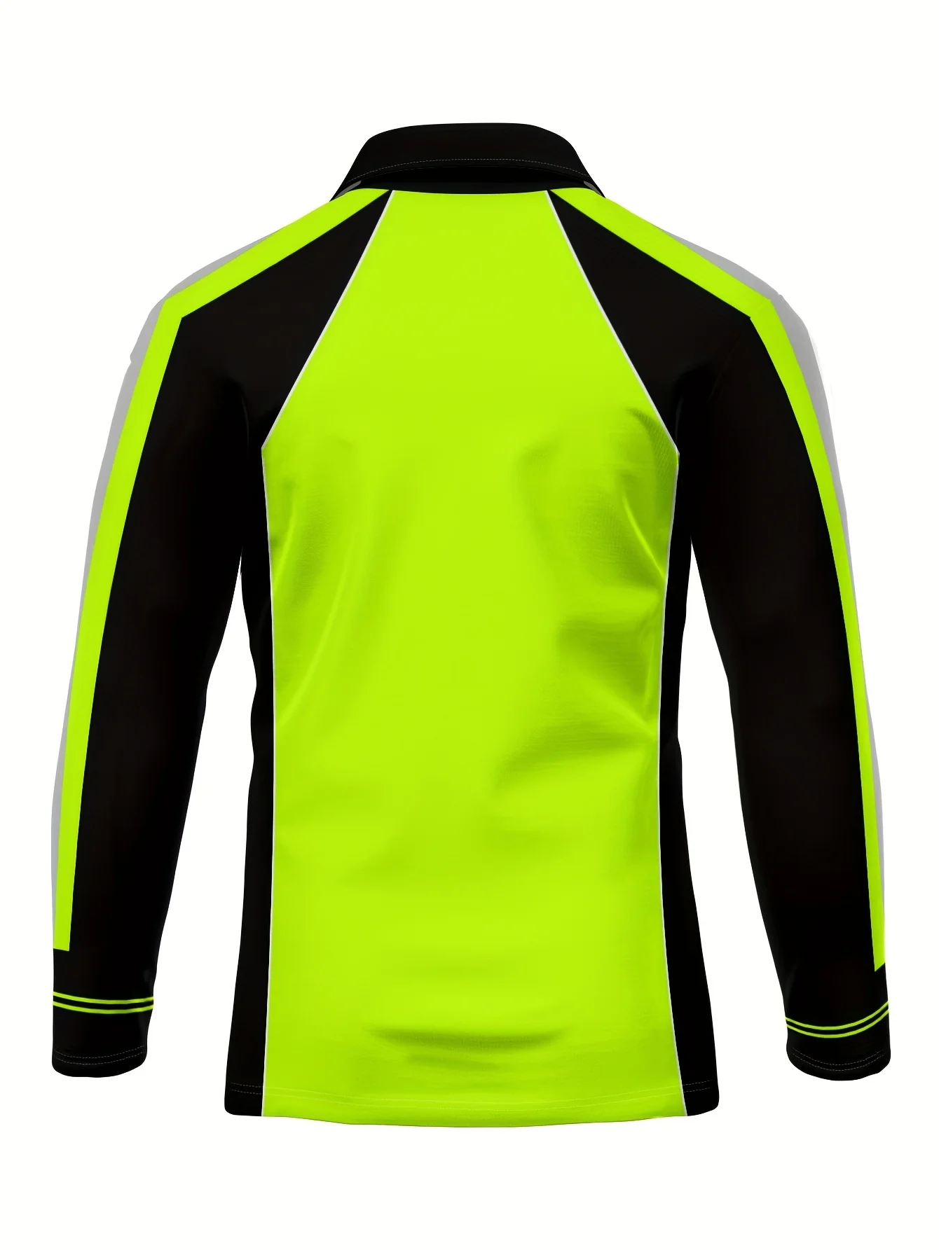 The new men's long-sleeved POLO shirt for Spring and Autumn 2025 features street fashion and comfort with 3D pattern printing