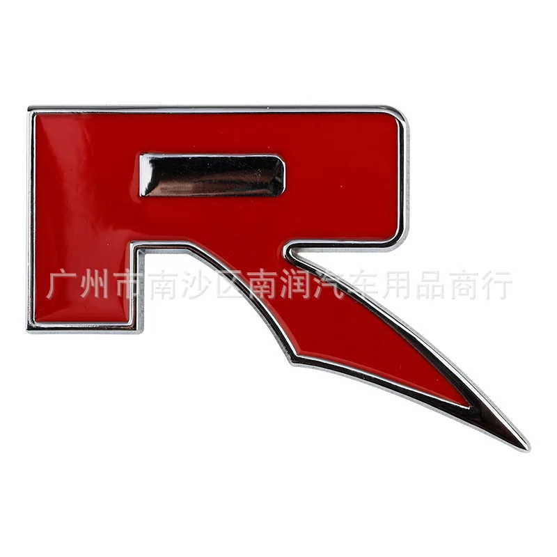 3D Metal R Logo Emblem Letters Car Trunk Badge R Sticker Accessories For Ford Raptor SVT