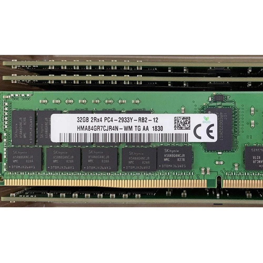 

1PCS For SK Hynix RAM 32GB DDR4 32G 2Rx4 PC4-2933Y HMAA4GR7MJR8N-WM Server Memory