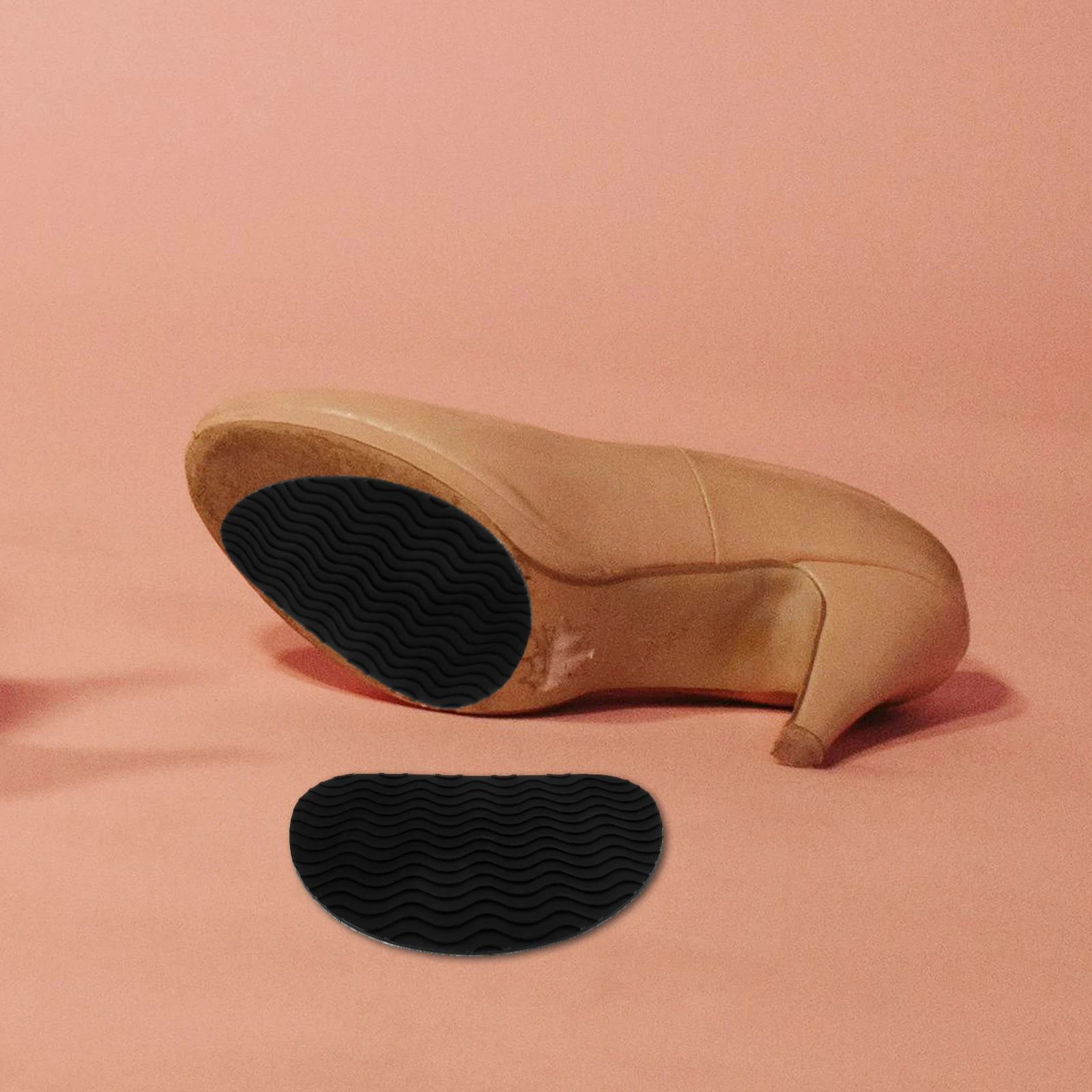 

1Pair Anti-Slip Shoe Sole Protectors High Heel Shoe Pads Adhesive Heel Stickers Durable Non-Slip Pads for Walking Safety