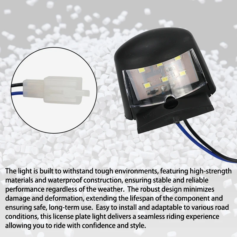 Peças de motocicleta ferramentas alumínio pc plástico luz da placa licença universal para bicicleta sujeira lâmpada placa motocross acessórios
