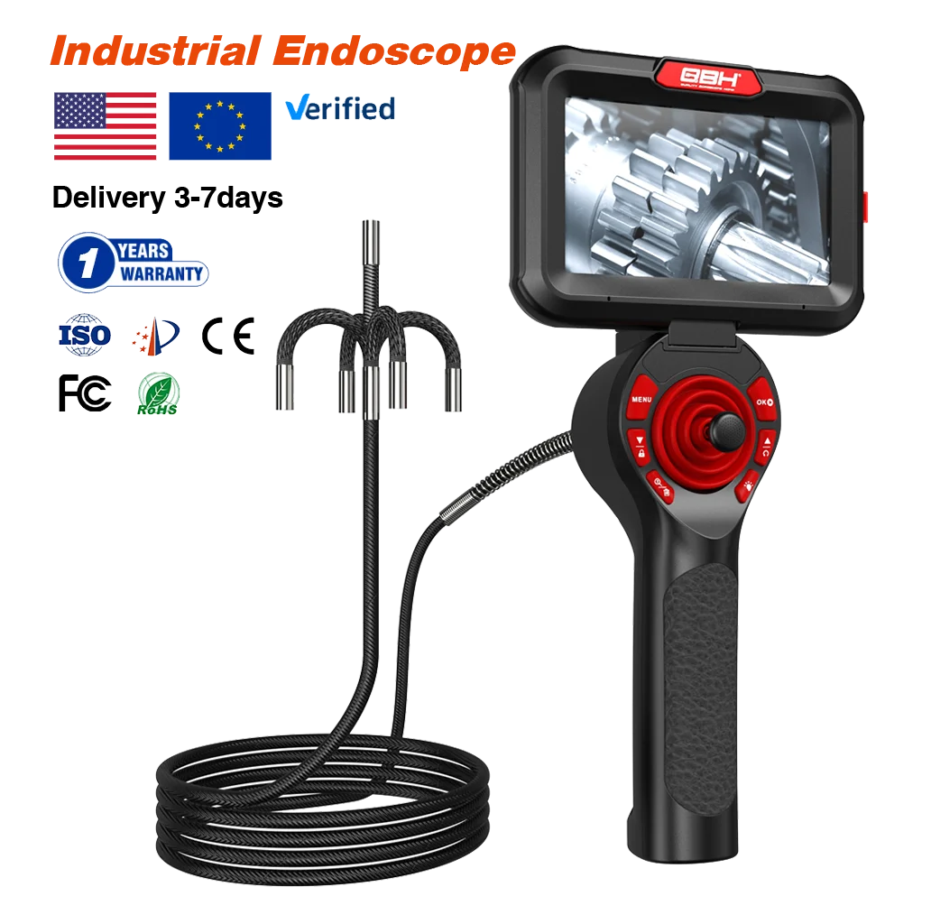 Semi Rigid Borescope 360d° Borescope Inspection Camera Endoscope Camera 1080 For Ship Engine Maintenance