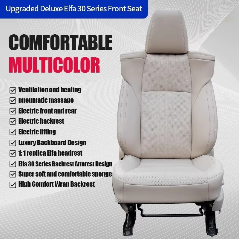 Prado cruiser alphard 20 series 30 series wilfi automotive modified luxury front driver passenger electric seat assembly