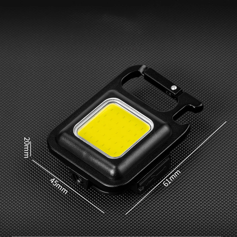 Multifunction Mini High power COB headlamp flashlight Keychain bright work head light torch headlight usb rechargeable camping s