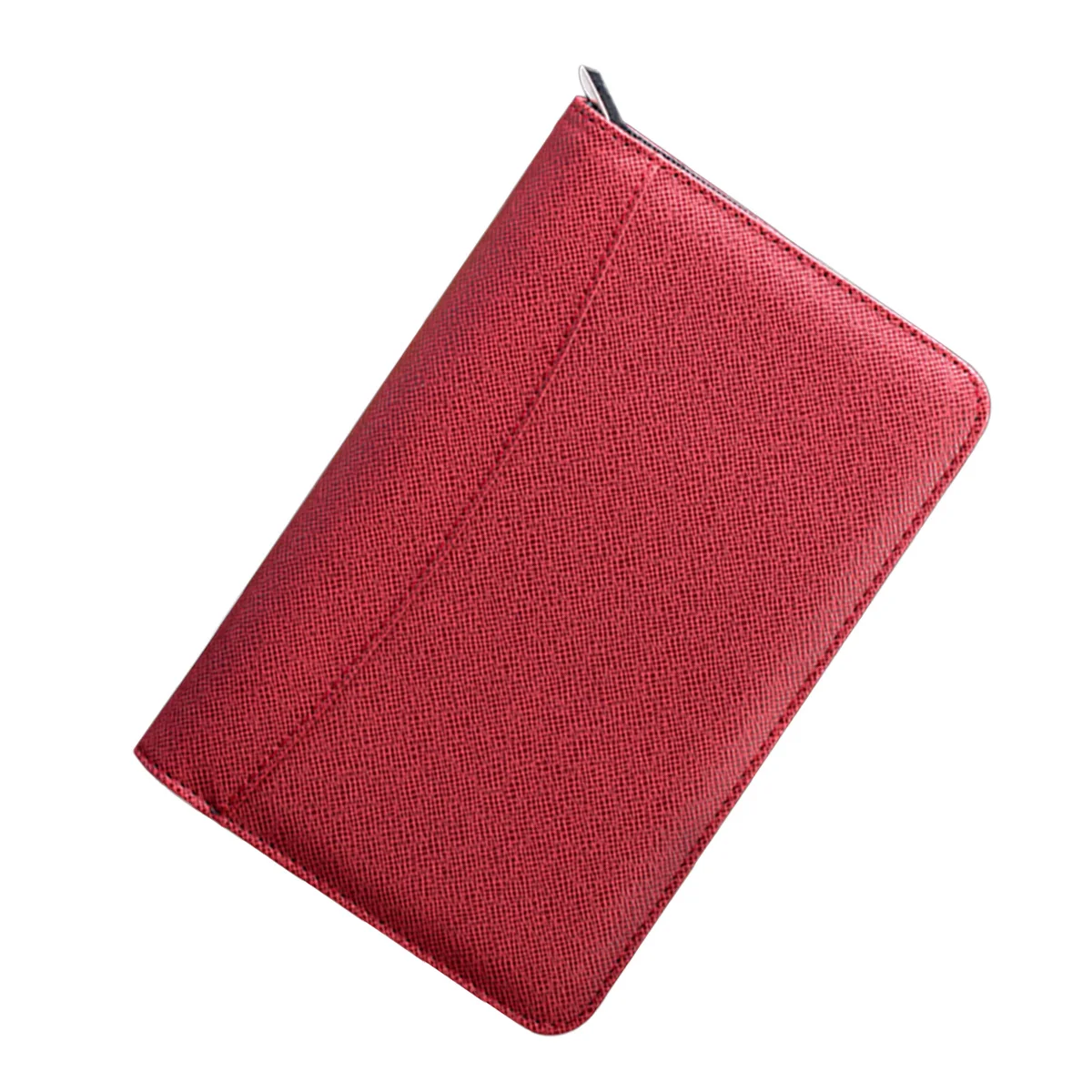 

Zipper Notebook Faux Faux Notebook Business Notepad With Calculator For Office Travel Agenda Manager Red