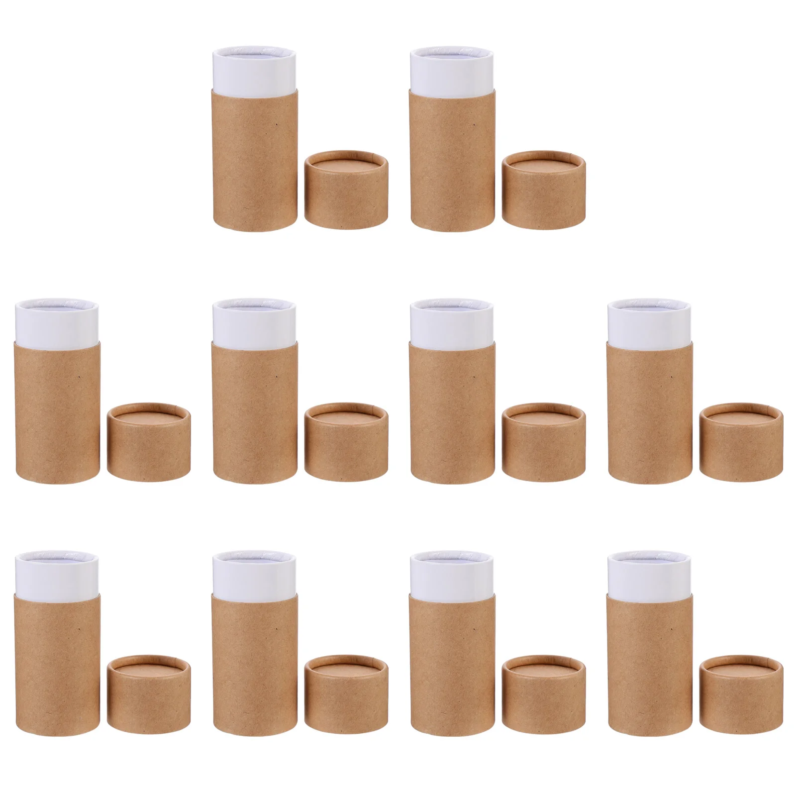 20 Pcs Essential Oil Bottle Paper Tube Box Gift Containers Boxes Storage Cans Packing Bottles Coffee Cylinder