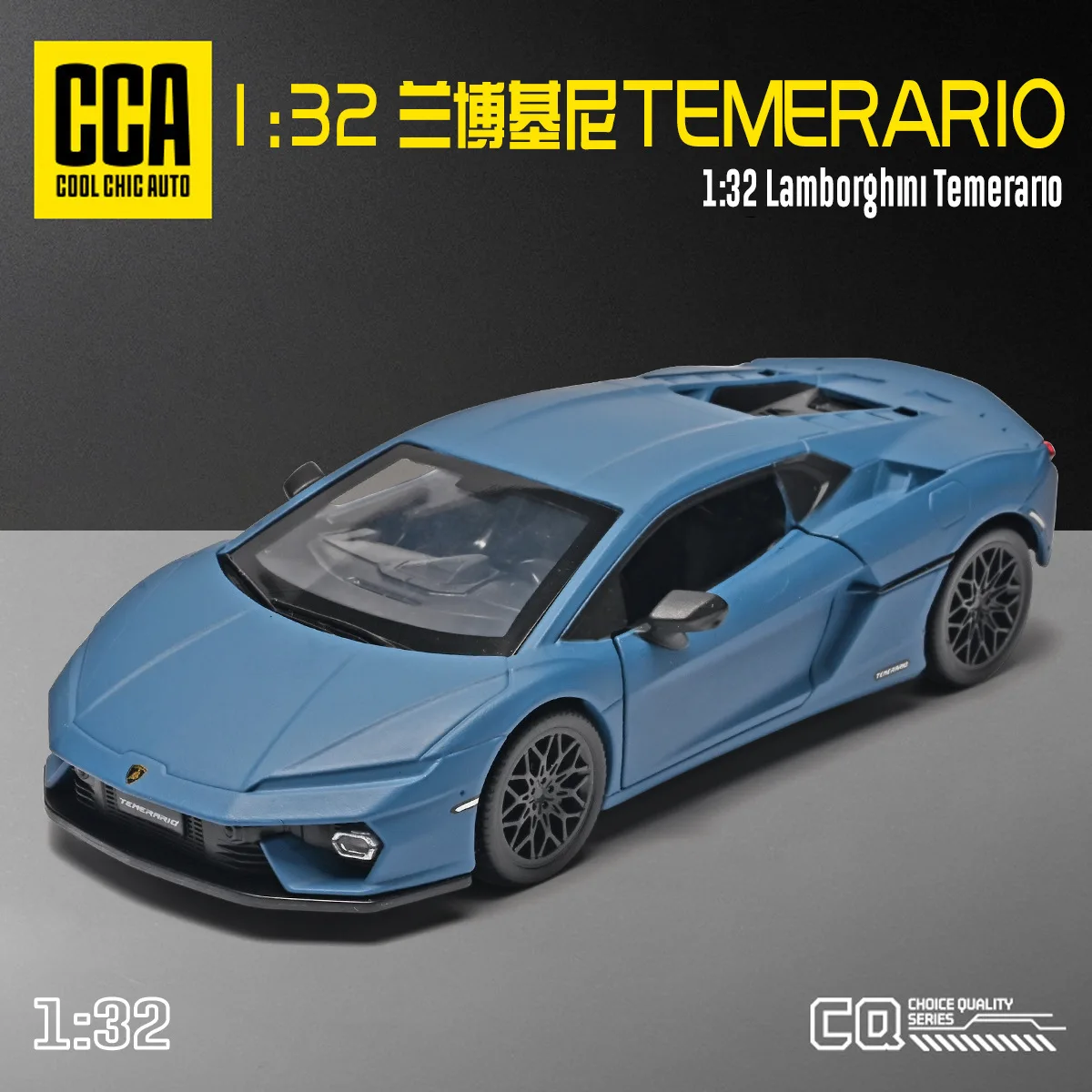 

1:32 Temerario Simulation Alloy Sound and Light Sports Car Model Desktop Decoration Item Children's Educational Toy Collection