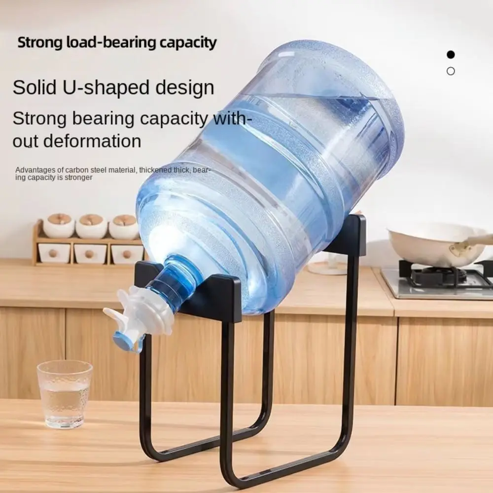 Plastic Water Bottle Stand Storage Rack Metal Water Shelf Stand Rack Holder Black Universal Inverted Stand Drinking Fountain