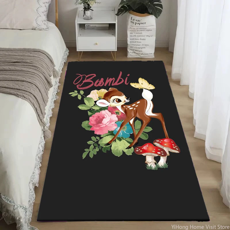 Bambi The Little Deer Large Carpet Living Room Home Decor Sofa Table Rug Anti Slip Chair Lounge Floor Mat Carpet for Bedroom