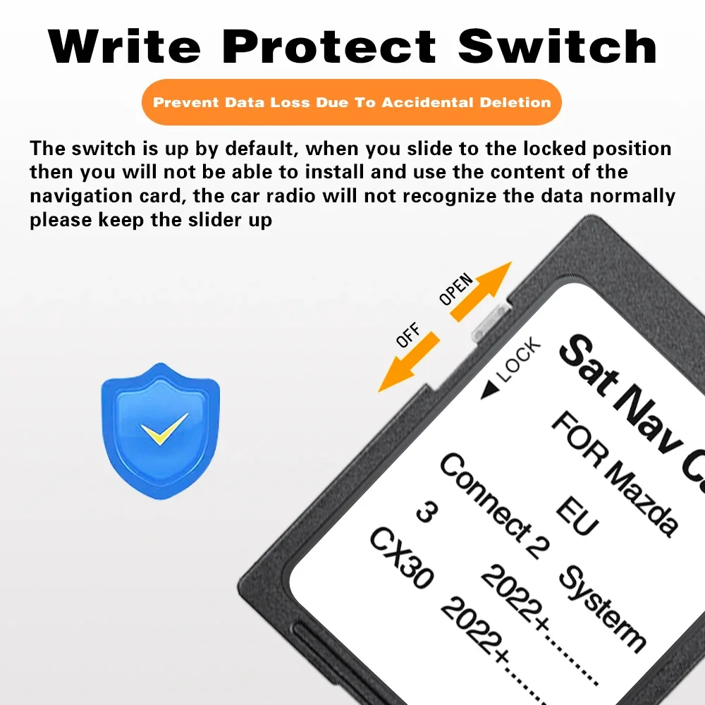 32GB SD Navigation Card for Mazda 3/CX30 2022+ Car SAT NAV Connect 2 System Memory Card Update GPS Software Accessories - Image 3