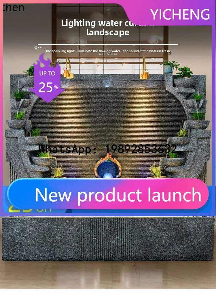 A2-26  Water Feature Villa Landscape Opening Wealth Courtyard Screen Decoration European Style Floor Fountain Ornament