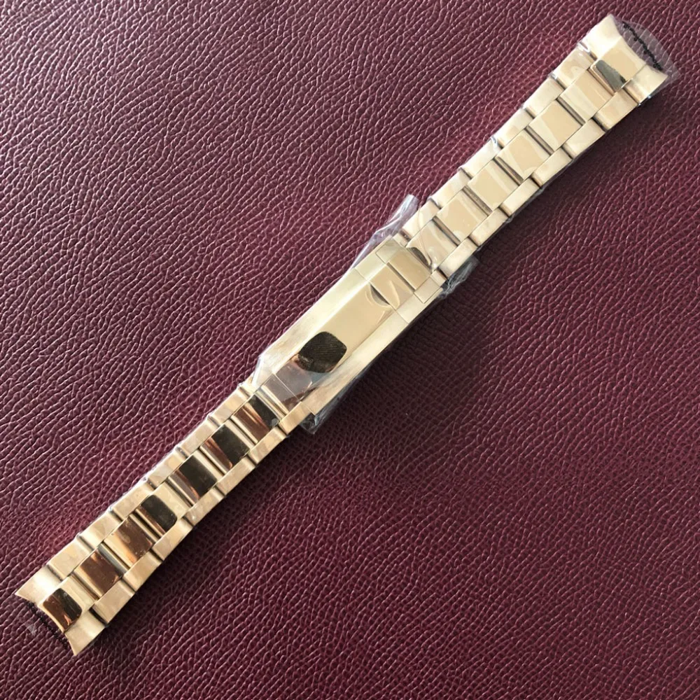 Correa de reloj de acero de 20mm para hombre, accesorios de reloj de pulsera, correa de reloj, pulido intermedio