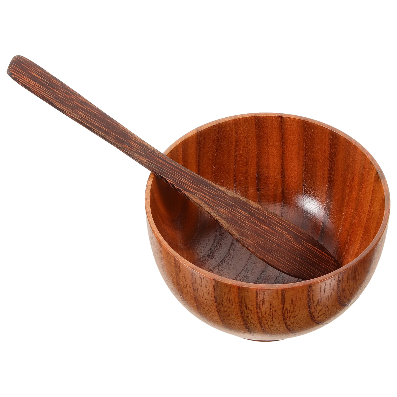 

Wooden 10cm Mask Applicator Beauty Salon Tool Round Spoon Mixing Bowl Portable Mask Mixing Bowl Applicator Kit