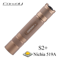 Convoy S2 Plus 519A Flashlight Led Lanterna EDC Torch Light 18650 Flash Lamp Fishing Camping 5A 12 Groups Work Latarka