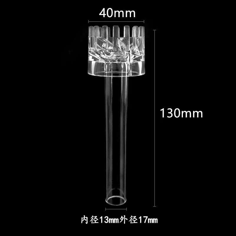 16/18/20mm Aquarium Skimmer Acrylic Lily Pipe Spin Surface Inflow Aquarium Water Plant Filter Cleaning Fish Tank Accessories - view 2