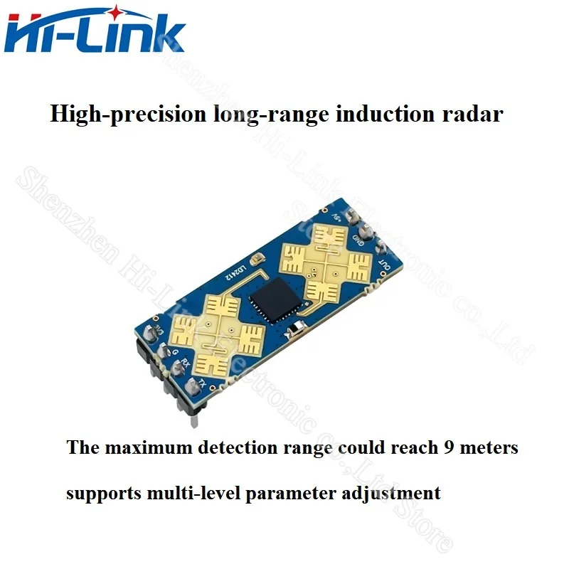 Módulo Radar Sensor Infravermelho Humano, Sensor de Longa Distância, FMCW, Longa Distância, Suporte GPIO UART, 24G, HLK-LD2412, 9 m, Frete Grátis