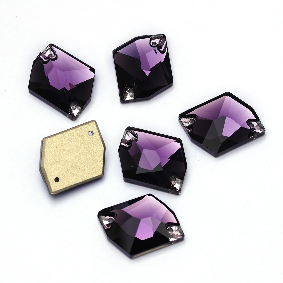 Pubrilex Cosmic Shape Aufnähbare Strasssteine aus K9-Glas mit abgeschrägten Kanten für Kleidung und Schmuckdekoration – Detail 13
