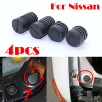4pc For Nissan GTiR eLGRAND e50 e51 180sx 200SX Silvia S14 Car Bonnet Grommet Mount Sleeve Hood Cushion Insulator Rubber Buffer