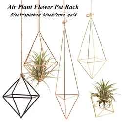 Geometric Metal Flower Bracket, Garden Basket, Wall Decoration, Hanging Air Plant,  Pot Rack Holder