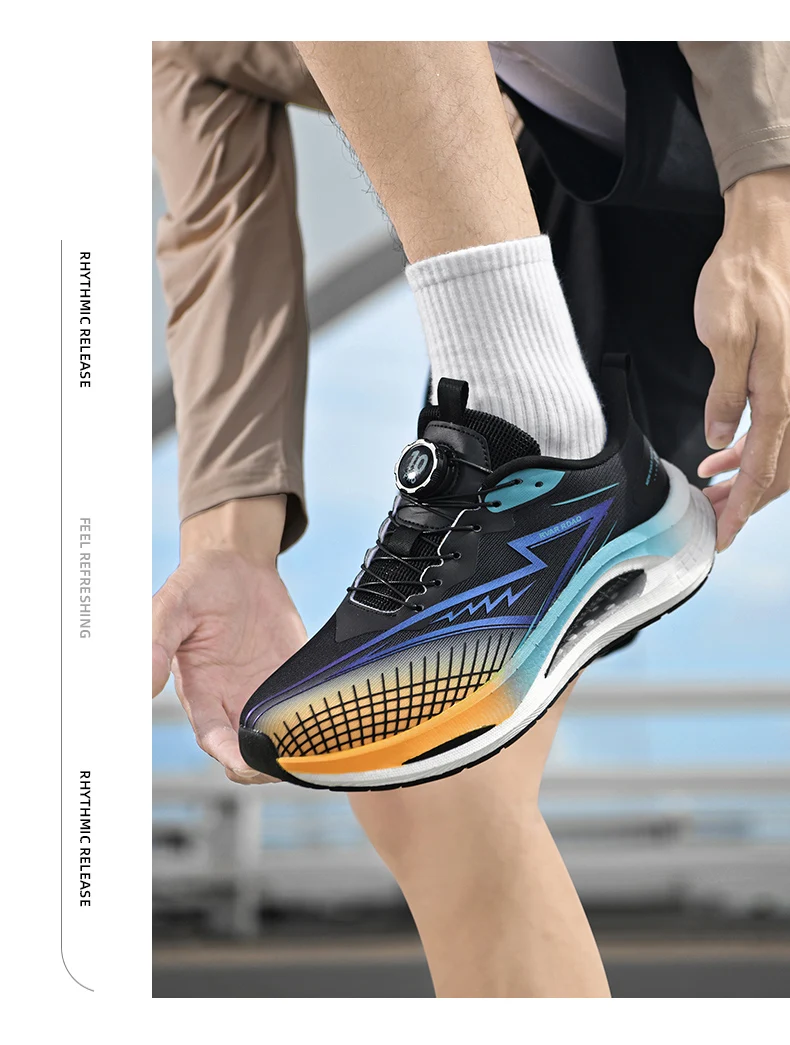 Leistungsstarke Carbonplatten-Rennschuhe für Männer und Frauen, Leichte, Federnde Laufschuhe, Rutschfeste Dämpfende Schuhe für Marathon und Fitnessstudio – Detail 2