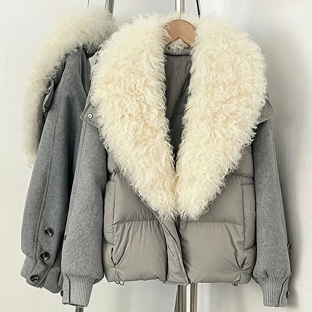 Women's Heavy Winter Puffer Jacket Quilted Extra Warm Down Coat with Fur Collar Snowproof City Fashion for Commuting Weather