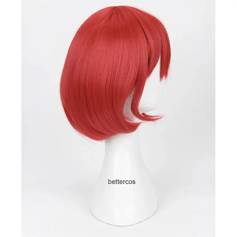 

New Akagami no Shirayukihime Shirayuki Cosplay Wig Short Red Heat Resistant Synthetic Hair Wig + Wig Cap DFHDHDHDHFFDKDFSEBN2025
