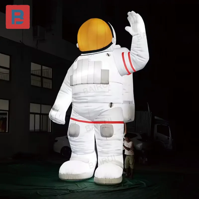 Inflatable astronauts with blowers, props for space-themed activities, decorative props for science and technology museums